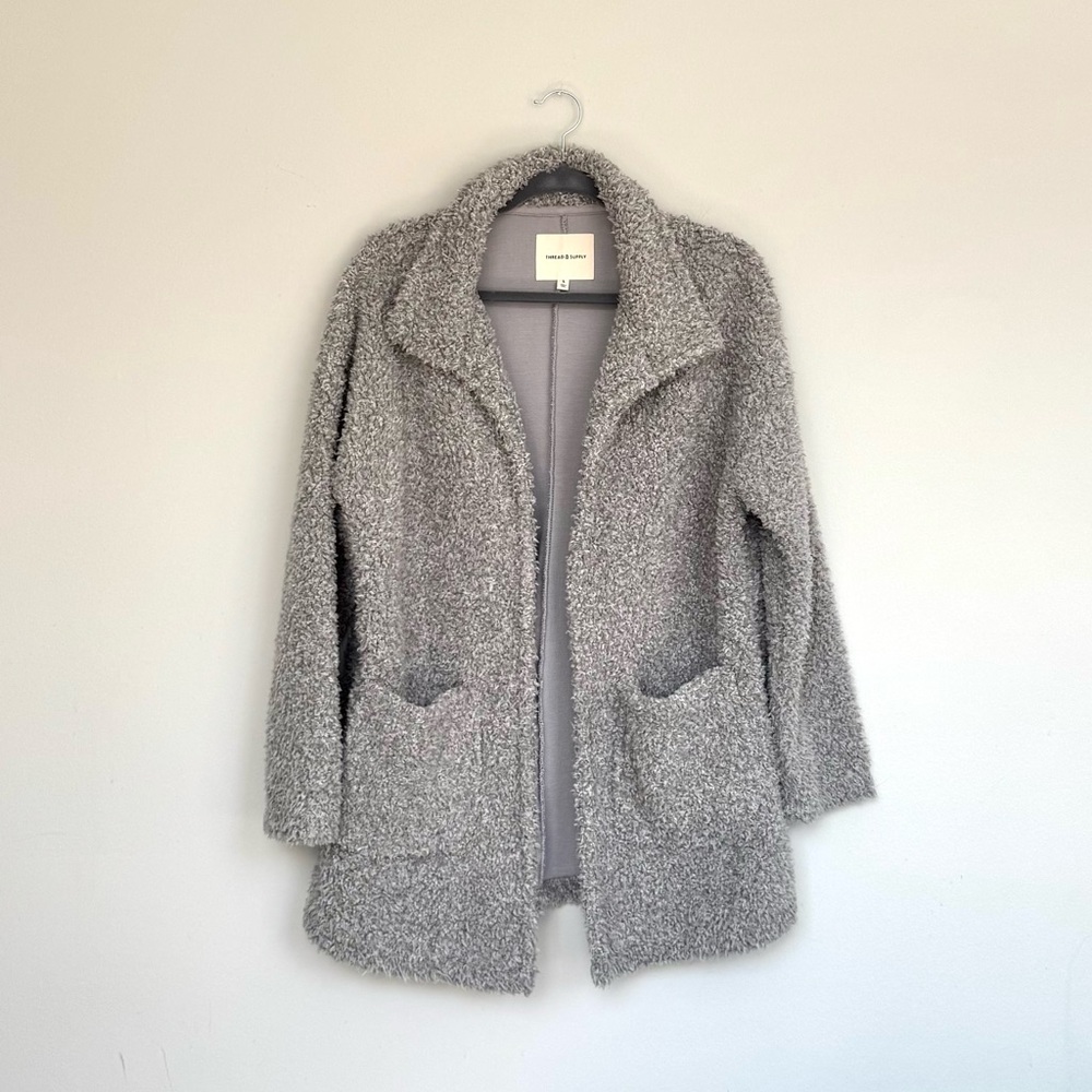 Thread & Supply Grey Wubby Car Coat
